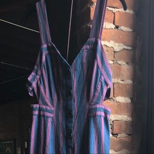 UO Ameliana Button-Down Jumpsuit